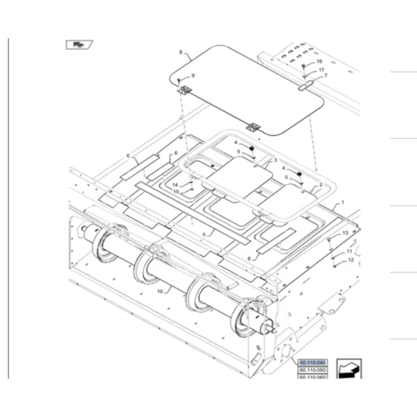 87318775 Bęben Przenośnika New HOLLAND CS520, CS540, CS6070,