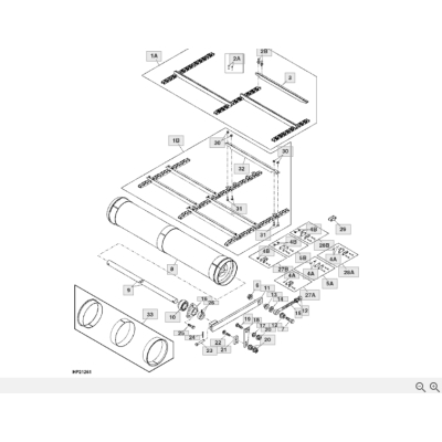 Bęben Przenośnik Pochyły AH142394 JOHN DEERE 9400, 9410, 9450, 9500, 9500sh, 9501