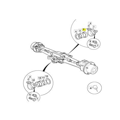 Tuleja zawieszenia mostu 448/26404 JCB 531-70 541-70 533-105 535-125 535-140