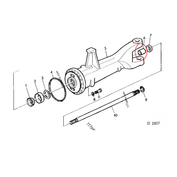 ZF Antriebswellenbuchse 46x50x25mm 81287C2 L60147