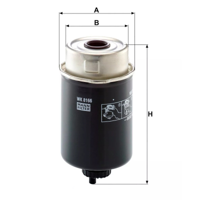 Filtr paliwa John Deere 6230 6130 SN70311 33743 RE544394 WK8166 WK8173 SK3193 FS19978 BF9808D VPD6160 L8892F RE526657 RE526557