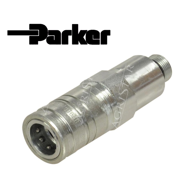 Szybkozłącze hydrauliczne M22 Parker John Deere 5620 6100 6020 6130 7130 Case Maxxum MXM MXU Puma New Holland T6000 TS100 TM135