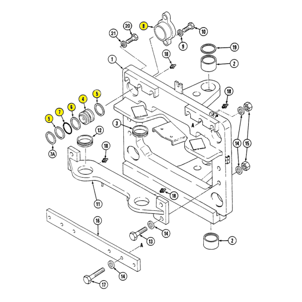 Kompletny tłok cylinder przesuwu Case 580SLE 580LE 580M 580SM 590SM 580LSP 580LPS 590SLP 590SLE 227908A1 197670A1 132913A1