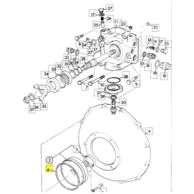 JCB 813/50041 Getriebepumpendichtung