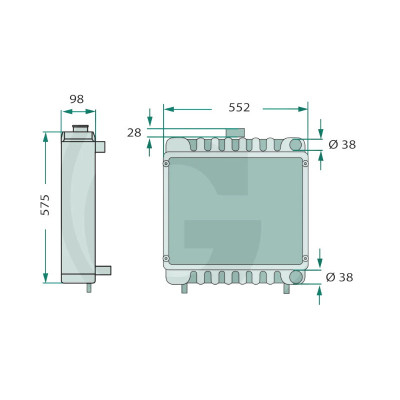 SUC1059 Chłodnica wody Claas Ranger 0003141500