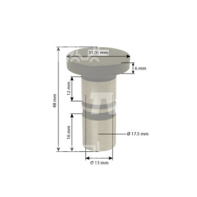 6005024961 F385200410050 Szklanka popychacza zaworu Fendt 304 305 306 308 309 310 311 312 509 510 511 512 515 610 612 614 615