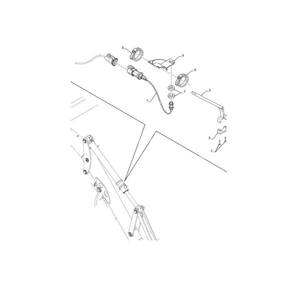 Baggerschaufel-Nivellierungssensor 85805619