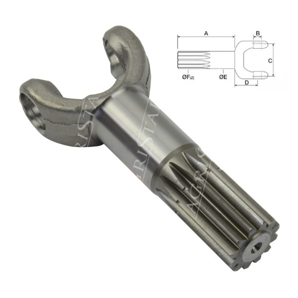 Półoś krótka 205mm 852-04-1288 048726  877101698 6194916M1 Case 595 Fermec Terex 860 Volvo BL New Holland LB110 115