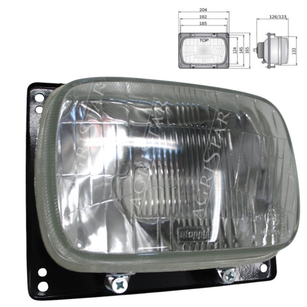 Lampa przednia CASE:
AVJ Fiat Agri
65-46 55-66 100-90 70-90 60-93 1180-1880