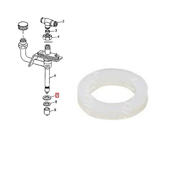 SUP3603 Uszczelniacz wtrysku 9,2x14,7x3mm