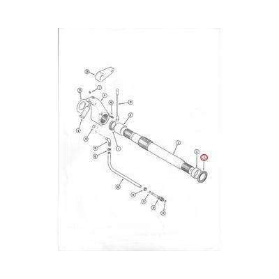 A178380 Uszczelka lewa do wałka podnośnika Case Maxxum 5000 MX100C, MX110, MX120, MX135 McCormick MTX