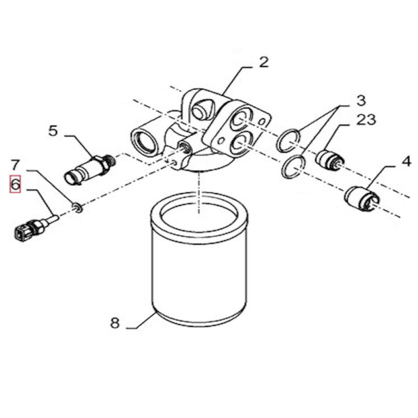 ELE4289 Getriebeöldrucksensor 87484581