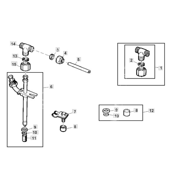 T-Stück Einspritzüberlaufanschluss John Deere Renault Ares R71963