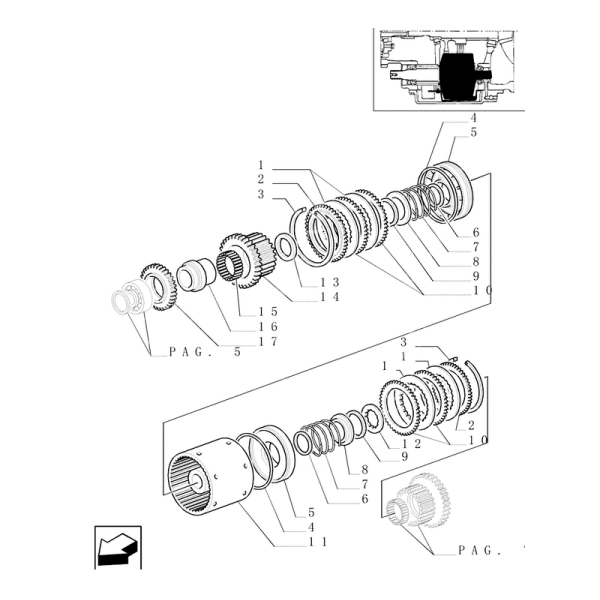 Getriebedichtung New Holland Case Fiat Ford Steyr 5137563
