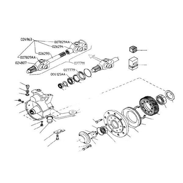 PON2146 Achsschenkelbolzen-Buchsensatz Merlo