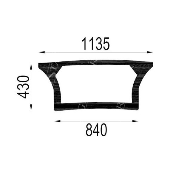 AKK2615 Szyba tylna dolna z nadrukiem