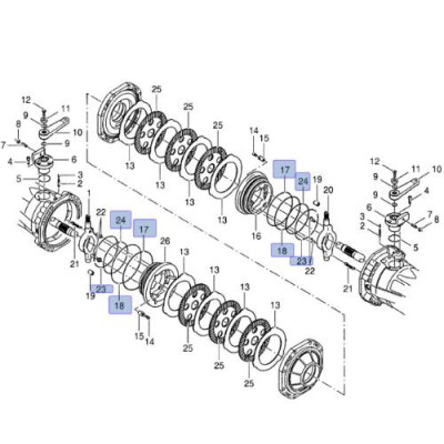 Satz originaler Bremskolben-O-Ringe Spicer