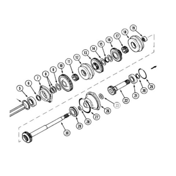 SKR4016 Zapfwellen-Relaiswelle Z-21 92713C1