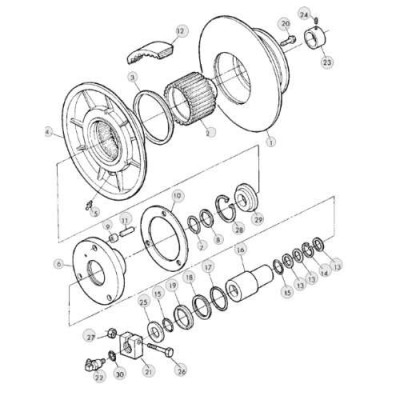HYD2642 Drescher-Variator-Dichtungssatz
