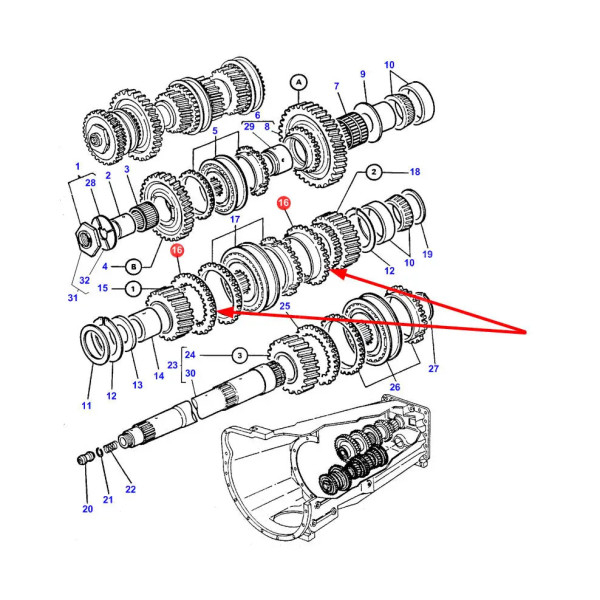 SKR9084 Synchronring Massey Ferguson 3616504M1