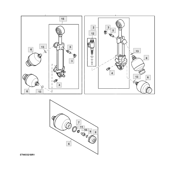 Hydraulikzylinderspeicher AL207722