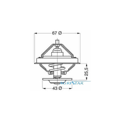 SUC2014 Thermostat Claas Motor Mercedes 83'C