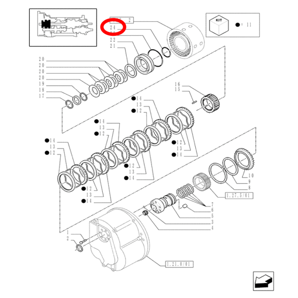Uszczelniacze oringi kosza 5162398  Case JX MXM MAXXUM PUMA NEW HOLLAND T T5030 T6020 TM TL