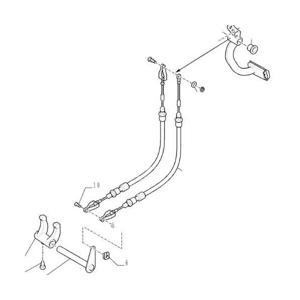 Linka sprzęgła Case JX75, JX80, JX85, JX90, JX95 New Holland TD90, 5097709, 87748063, 84193010, 84576478