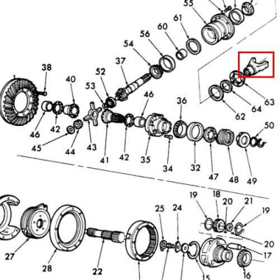 PON3020org Antriebswellenflansch Z-10 83949810 D1NN4858A