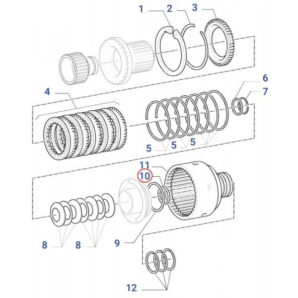 John Deere R228268 Getriebe-Abstandshalter