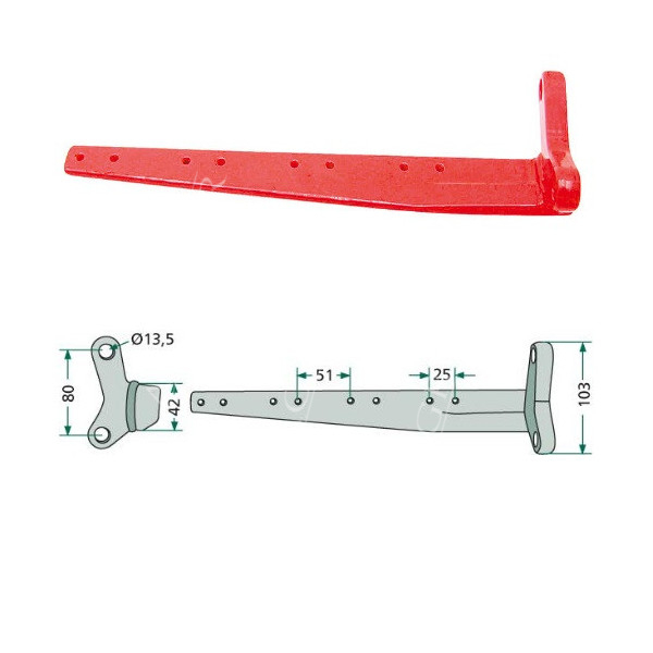 06503531 Główka kosy deutz fahr shumacher topliner  M1322, M1600, M1622, M1630, M2480