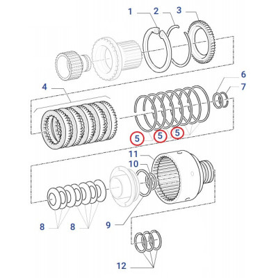 SKR7148 Case New Holland Getriebefeder
