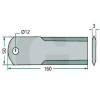 16031537 Nóż rozdrabniacza ruchomy deutz fahr 160x50x3mm