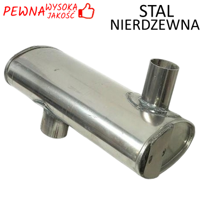 SPO3128 Case Maxxum Horizontaler Schalldämpfer Edelstahl