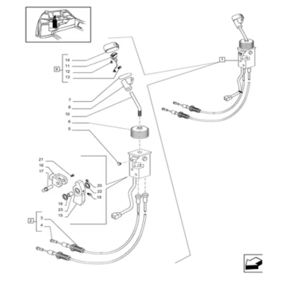 Linka ładowacza tura 2500 mm 87303675  Case Maxxum 100 145 MXU 100 135 New Holland T6 T6.120 T6.180 T6010 T6050 TS TS100A TS125A