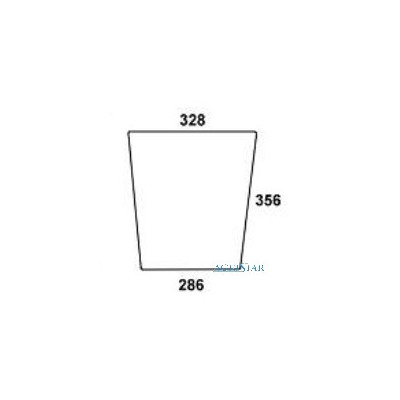 AKK2228 Szyba drzwiowa dolna zielona