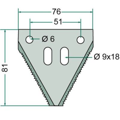 SCH-420100045 Dicke Cutterklinge (System Schumacher)