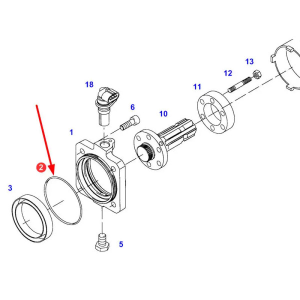 SKR7235 Oring wyjścia wałka WOM 114x3mm
