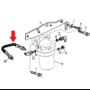 SUP7021 Przewód paliwowy filtra paliwa John Deere 6000 7000  RE502248