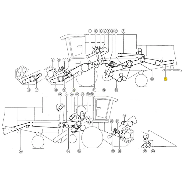 Pasek napędu sieczkarni Claas Dominator 56 66 86 88 Lexion 470 480 405 410 415 430 420 540 560 550 Tucano 440 061361 AP1000861