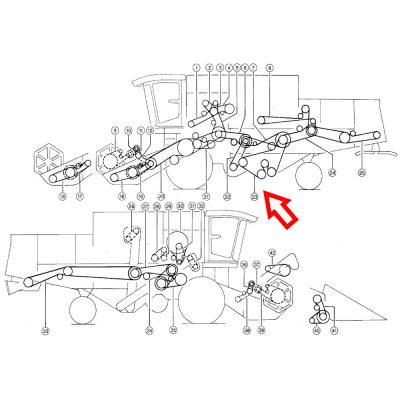 Claas Dominator Gürtel 88,98,108,Mega 202,203,204, Medion 603017