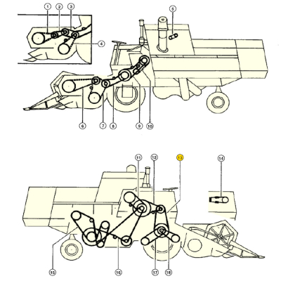 Pas wytrząsaczy claas Mercator Senator  653120