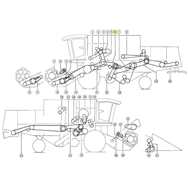 Claas Dominator Feldhäckslerband80,85,100,105,76,86,96,106,108,118