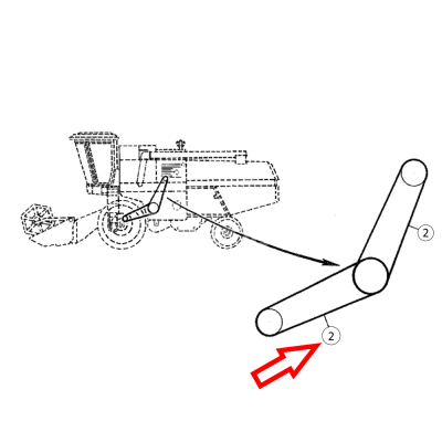 pasek deutz fahr m2480 2780, john deere 2054 2056 2058 2064 2066 2254 2256 2258 2264 2266
