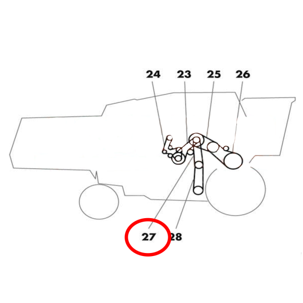 PAS1033-0210183 Gates Winnower-Antriebsriemen