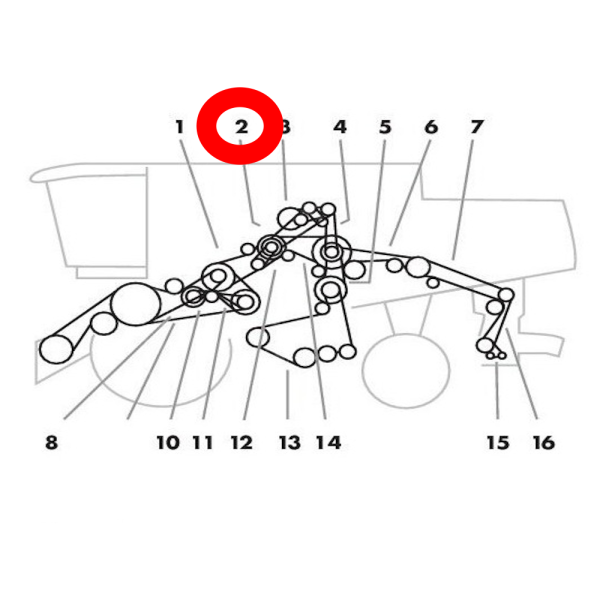 John Deere Dreschriemen 2054,2064,2254,2266 617309 AP1000954