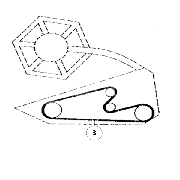 Pasek napędu przekładni hederu John Deere 810 812 814 816 818 820 New Holland 1500 1540 1550 Z63322 AZ45359 1731023M1 0402264