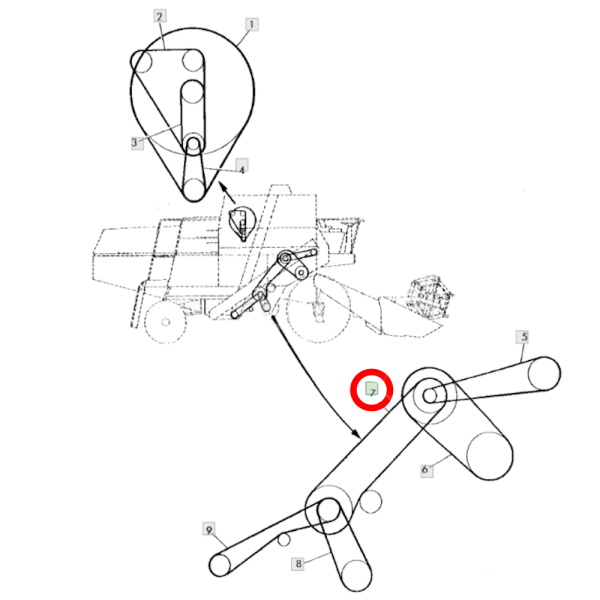 PAS1044-AP1000688 Optibelt-Gebläse-Antriebsriemen