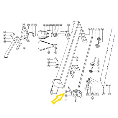 PAS1021-1401378 Pasek sieczkarni Gates 623427 614166 643954
