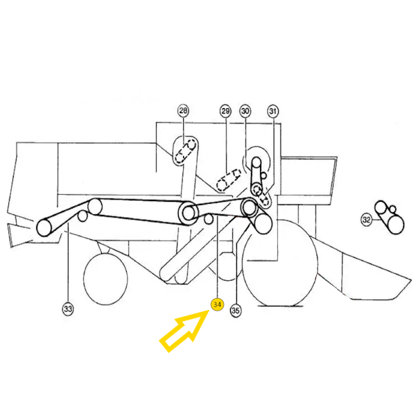 PAS1030- 060306 Riemen 22x3466/3590 Agrobelt